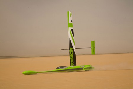 Record de velocidade de veiculo a vento